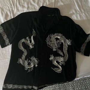 Vintage Guess dragon button down